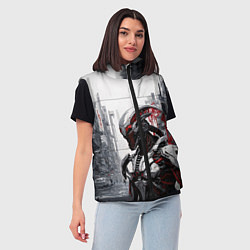Женский жилет Кибернетический ксеноморф, цвет: 3D-черный — фото 2