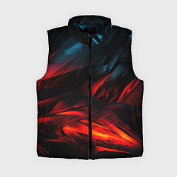 Женский жилет Red black abstract