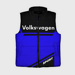 Женский жилет Volkswagen sport blue, цвет: 3D-черный