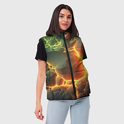 Женский жилет Валуны в лаве, цвет: 3D-светло-серый — фото 2