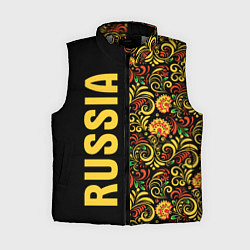 Женский жилет Russia хохлома, цвет: 3D-светло-серый