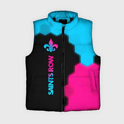 Женский жилет Saints Row - neon gradient: по-вертикали, цвет: 3D-черный
