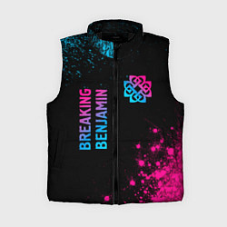 Женский жилет Breaking Benjamin - neon gradient: надпись, символ