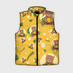 Женский жилет Мишка с ульем, цвет: 3D-светло-серый