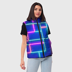 Женский жилет Неон линии, цвет: 3D-красный — фото 2