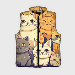 Женский жилет Кошачий принт от нейросети