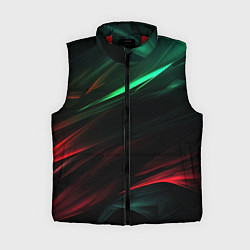 Женский жилет Dark red and green