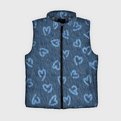 Женский жилет Hearts on denim, цвет: 3D-светло-серый