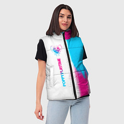 Женский жилет Poppy Playtime neon gradient style: по-вертикали, цвет: 3D-черный — фото 2