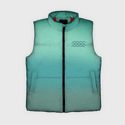 Женский жилет Бирюзовый цвет морской волны