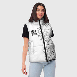 Женский жилет Ван пис - Луффи гир 5, цвет: 3D-черный — фото 2