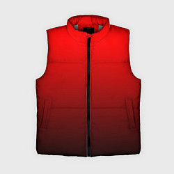 Женский жилет Градиент красно-чёрный