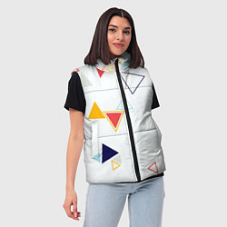 Женский жилет Геометрия фигур, цвет: 3D-черный — фото 2