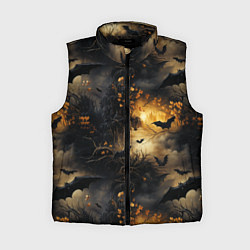 Женский жилет Ночная мышь, цвет: 3D-черный