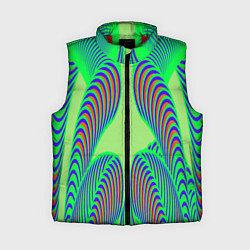 Женский жилет Сине-зеленые изгибы