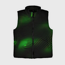 Женский жилет Зеленые тонкие линии