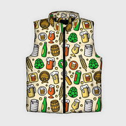 Женский жилет Пиво и аксессуары, цвет: 3D-черный