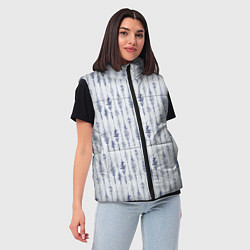 Женский жилет Shibori Tie-Dye, цвет: 3D-светло-серый — фото 2