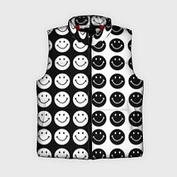 Женский жилет Smiley black and white, цвет: 3D-красный