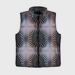Женский жилет Узор из жидкого металла, цвет: 3D-светло-серый