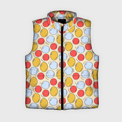 Женский жилет Красные, желтые и голубые пузыри