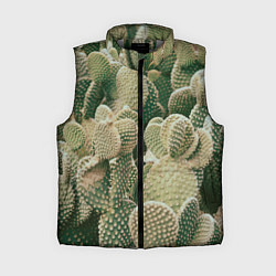 Женский жилет Поле кактусов, цвет: 3D-светло-серый