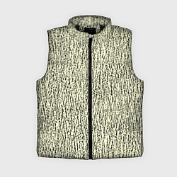 Женский жилет Текстура бледный жёлтый с чёрным, цвет: 3D-черный