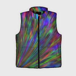Женский жилет Переливающая радужная галограмма, цвет: 3D-черный