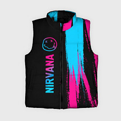 Женский жилет Nirvana - neon gradient: по-вертикали, цвет: 3D-черный