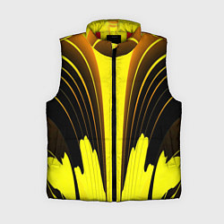 Женский жилет Черно-желтые мотивы, цвет: 3D-красный