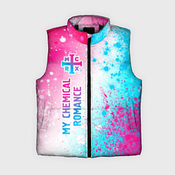 Женский жилет My Chemical Romance neon gradient style: по-вертик, цвет: 3D-черный