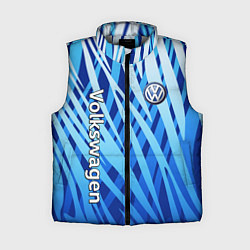 Женский жилет Volkswagen - синий камуфляж