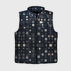 Женский жилет Загадка ребус из цифр и знаков, цвет: 3D-черный