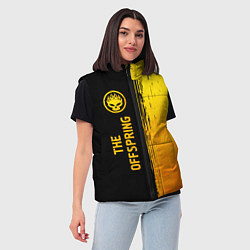 Женский жилет The Offspring - gold gradient по-вертикали, цвет: 3D-черный — фото 2