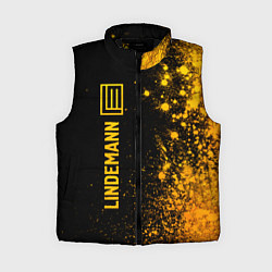 Женский жилет Lindemann - gold gradient по-вертикали, цвет: 3D-черный