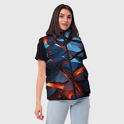 Женский жилет Неоновые камни, цвет: 3D-красный — фото 2