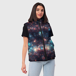 Женский жилет Космический простор, цвет: 3D-черный — фото 2