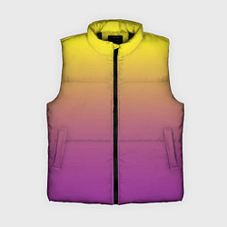Женский жилет Желто-фиолетовый градиент