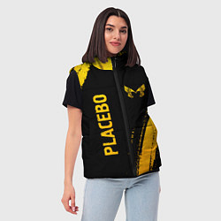 Женский жилет Placebo - gold gradient вертикально, цвет: 3D-черный — фото 2
