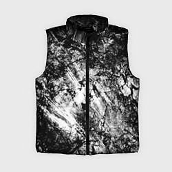 Женский жилет Зимний лес узоры, цвет: 3D-черный
