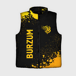 Женский жилет Burzum - gold gradient вертикально, цвет: 3D-черный