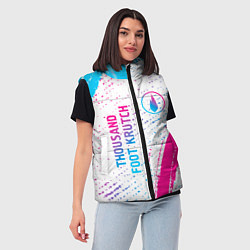Женский жилет Thousand Foot Krutch neon gradient style вертикаль, цвет: 3D-черный — фото 2