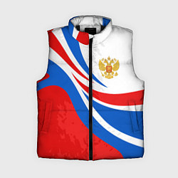 Женский жилет Россия - спортивная униформа, цвет: 3D-черный