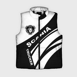 Женский жилет Scania дальнобойщик, цвет: 3D-черный