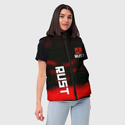 Женский жилет Rust the game colors, цвет: 3D-светло-серый — фото 2