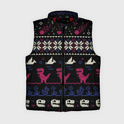 Женский жилет Доисторический свитер, цвет: 3D-красный