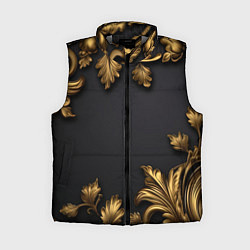 Женский жилет Золотые объемные листья