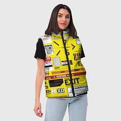 Женский жилет Предупреждающие знаки, цвет: 3D-красный — фото 2