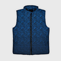 Женский жилет Синий объёмный паттерн