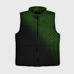 Женский жилет Неоновые соты чёрный, цвет: 3D-черный